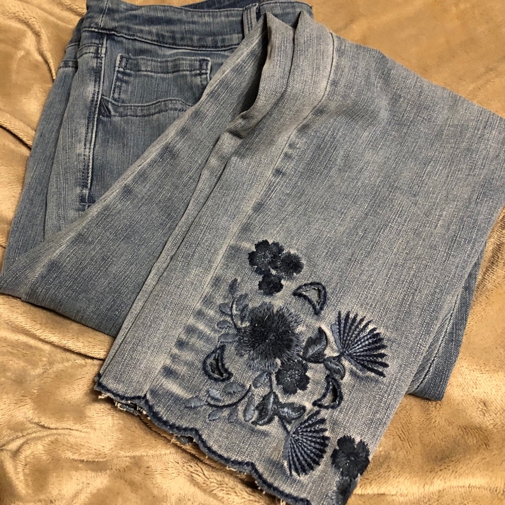 Embroidered jeans
